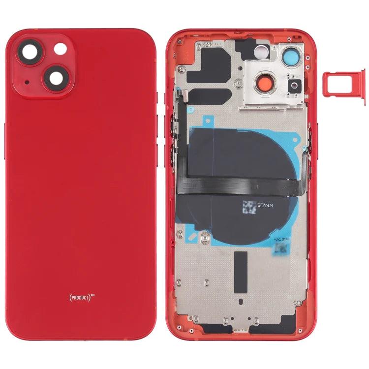 Replacement iPhone 13 Battery Back Housing With Small Parts (Red) - Best Cell Phone Parts Distributor in Canada, Parts Source Replacement iPhone 13 Battery Back Housing With Small Parts (Red) - Best Cell Phone Parts Distributor in Canada, Parts Source